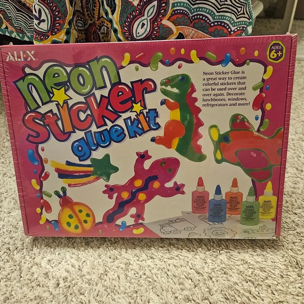 ALEX Neon Sticker Glue Kit new in box